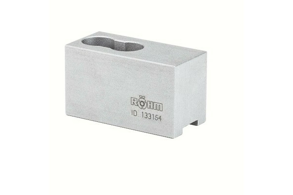 top jaws, size 110, 3-jaw set, can be hardened serration 90° - material: 16 MnCr 5