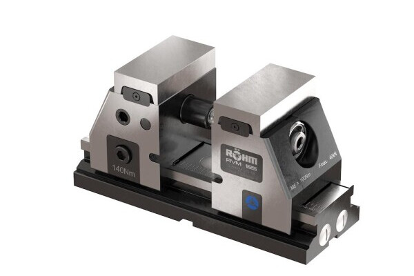 5-axis vice RVM-125 with quick jaw change system, for zero point clamping system Easylock