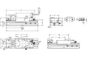 NC-Kraftspanner RBAW, Größe 2, Backenbreite 113, mit Winkeltrieb, Standard - 4