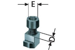 T-nut with screw, LVE chuck size 600/700/800/1000 - 1