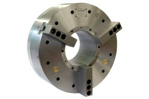 LVE,  size 500, 3-jaw,large through-hole,pressure 8 bar,serration cylindrical center mount - 1