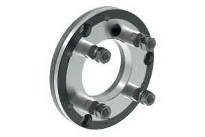 Stahl-Zwischenflansch nach DIN ISO 702-3, Flanschgröße 6, Durchmesser 170, futterseitig nach DIN 6350 - 0
