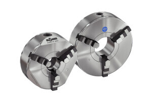 Geared scroll chuck Duro-M 500/3, With studs and locknuts (ISO 702-3/DIN 55027) KK 8, Inside and outside jaws - 2