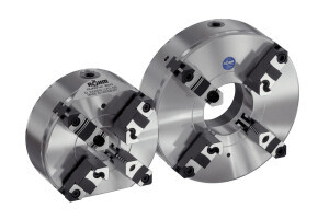 Geared scroll chuck Duro-M 200/4, With studs and locknuts (ISO 702-3/DIN 55027) KK 6, Base and top jaws - 2