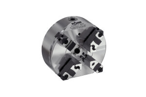 Geared scroll chuck Duro-M 200/4, With studs and locknuts (ISO 702-3/DIN 55027) KK 6, Base and top jaws - 1